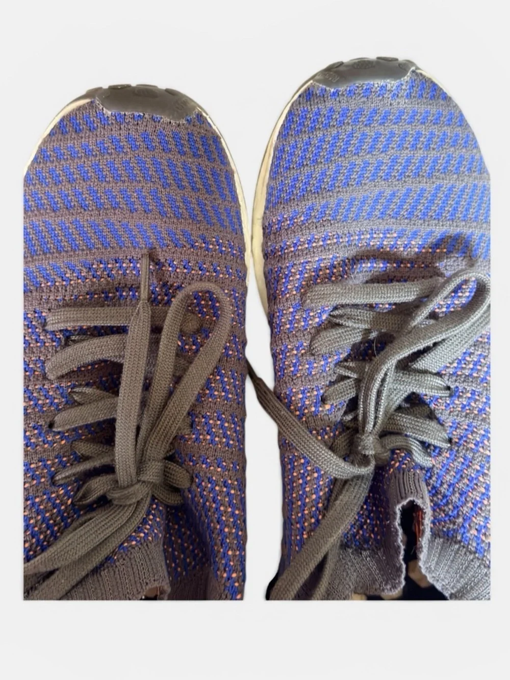 adidas Men’s NMD R1 STLT Primeknit Sneaker - Blue/Black/Coral -Style CQ2388